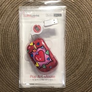 Burton Morris Red Heart Mouse